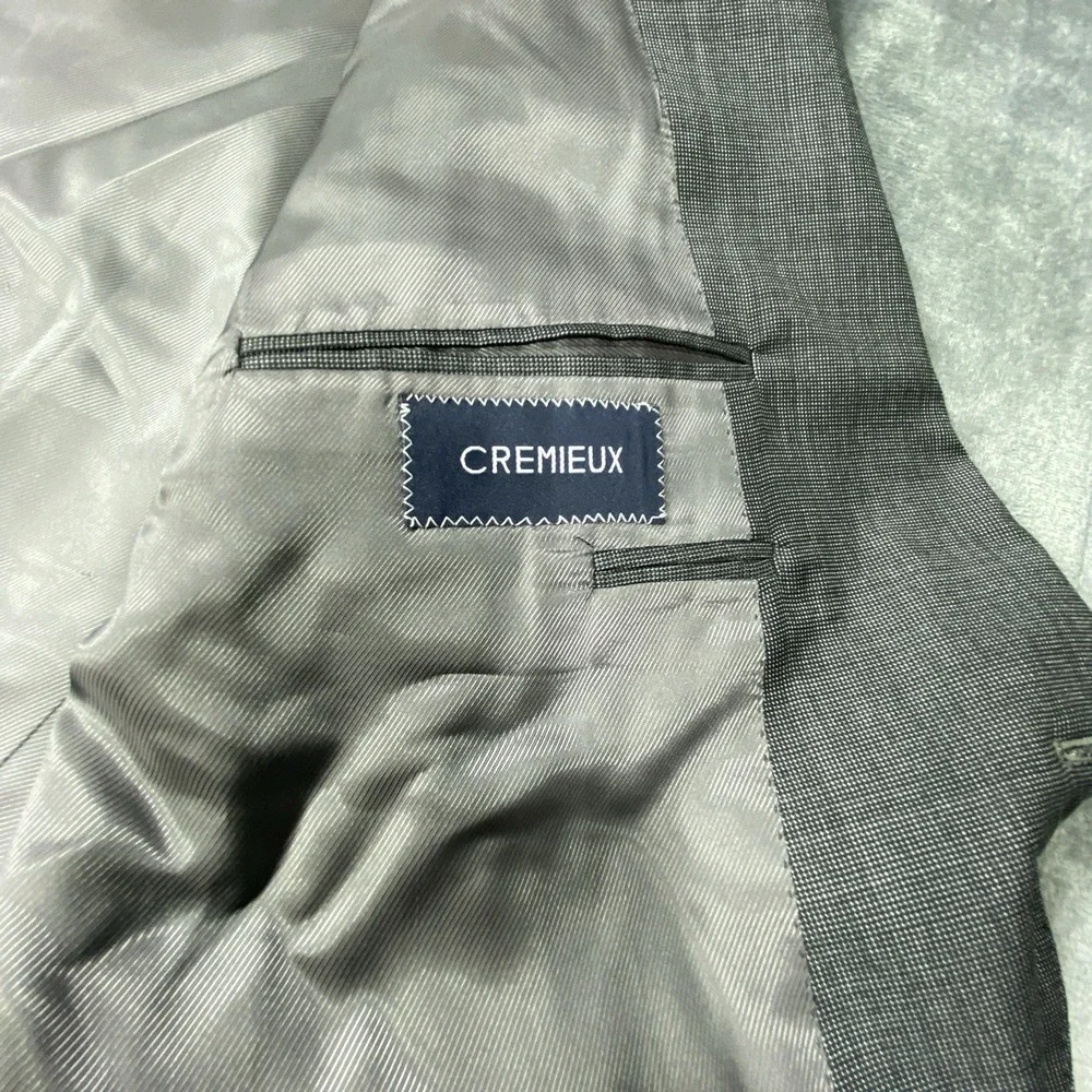 Ing Loro Piana Cremieux Blazer‎ 48R Micro Check 100% Wool Sport Coat Jacket Suit